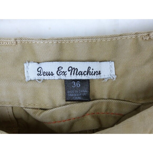Deus Ex Machina Chino Shorts Mens 36X9 Khaki Tan Cotton DMS23324 Preppy Golf - Picture 3 of 14